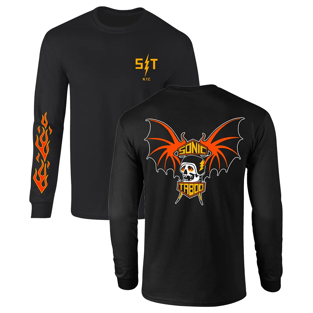 Sonic Taboo - Batwings Logo Longsleeve - Black