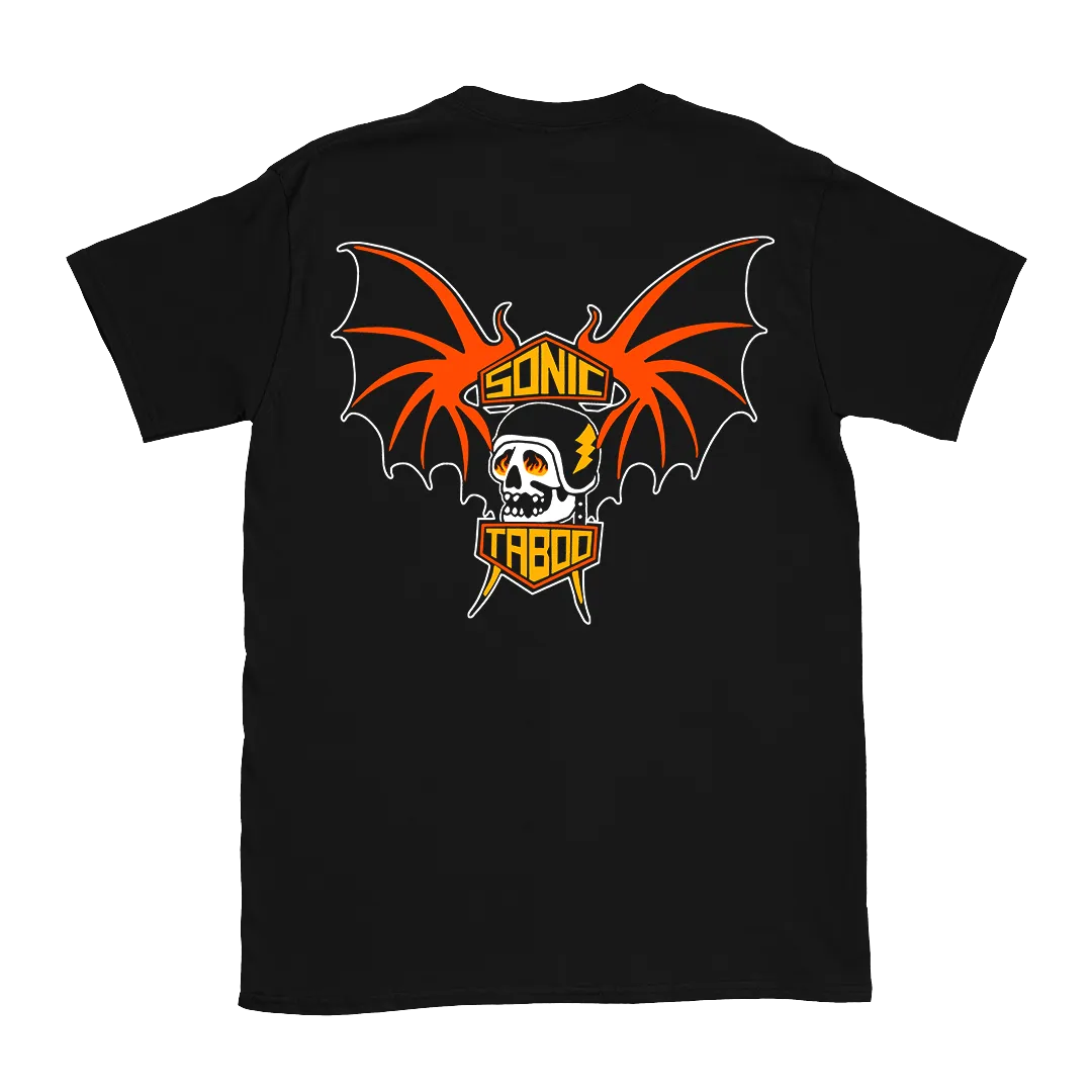 Sonic Taboo - Batwings Logo T-Shirt - Black