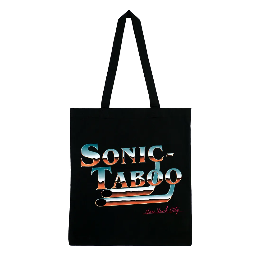 Sonic Taboo - Chrome Logo Tote Bag - Black