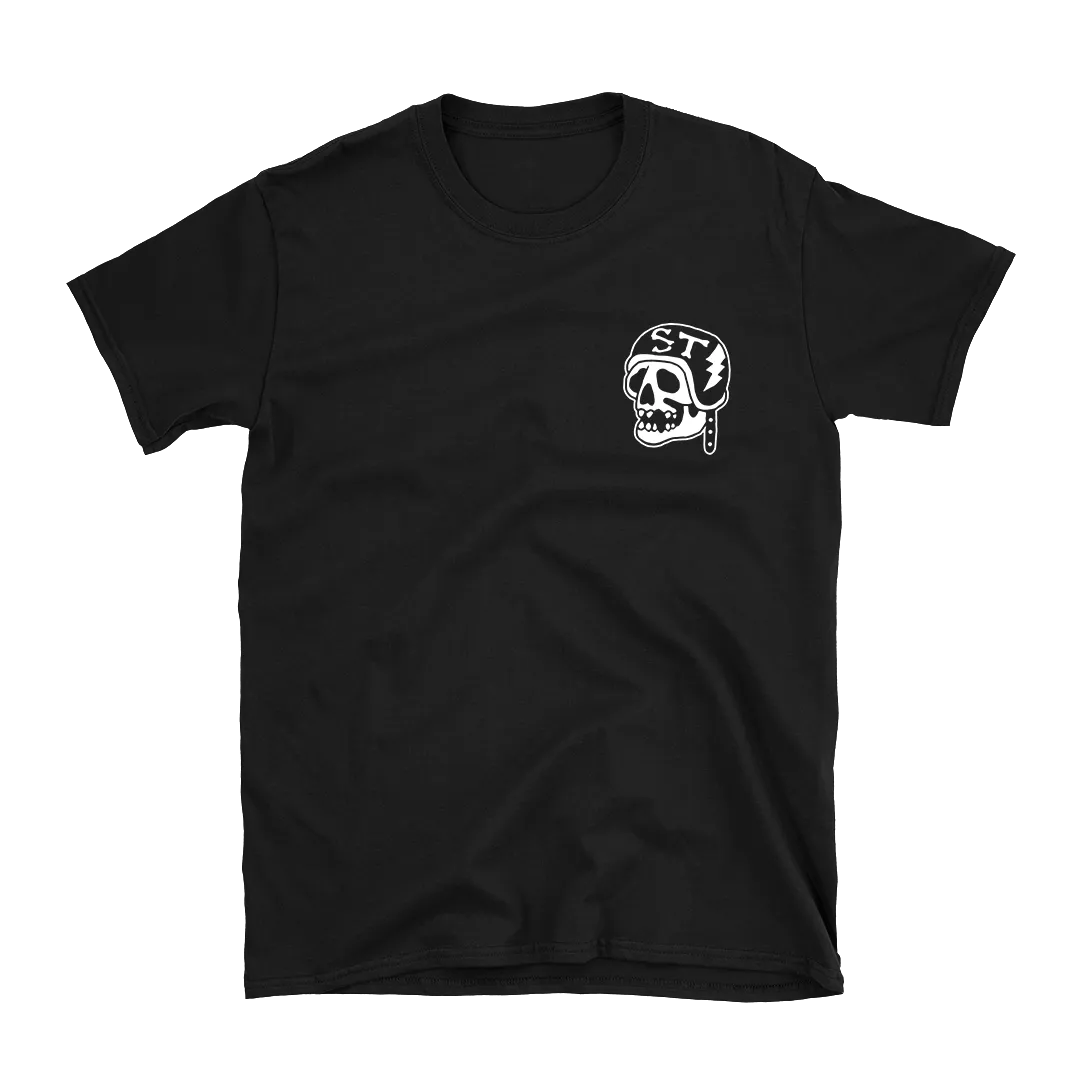 Sonic Taboo - Skull Logo (White) T-Shirt - Black