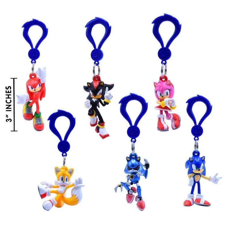 Sonic the Hedgehog 3-inch Backpack Hangers Figure Mystery Bag