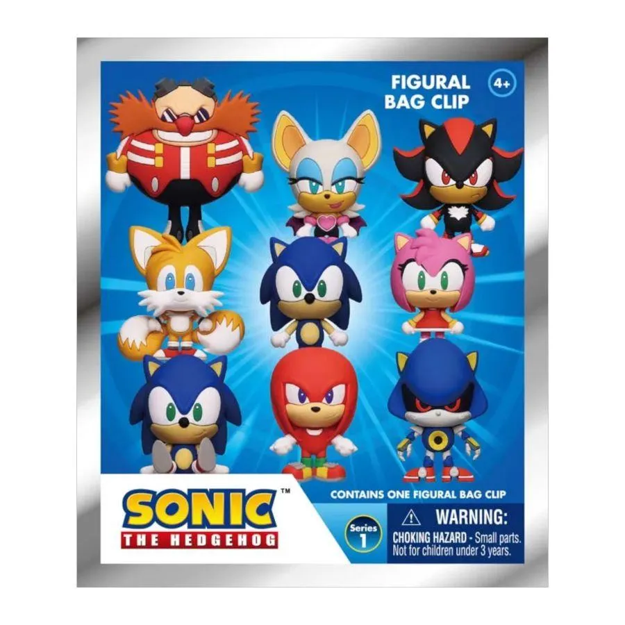 Sonic The Hedgehog - 3D Foam Bag Clips Blind Bag