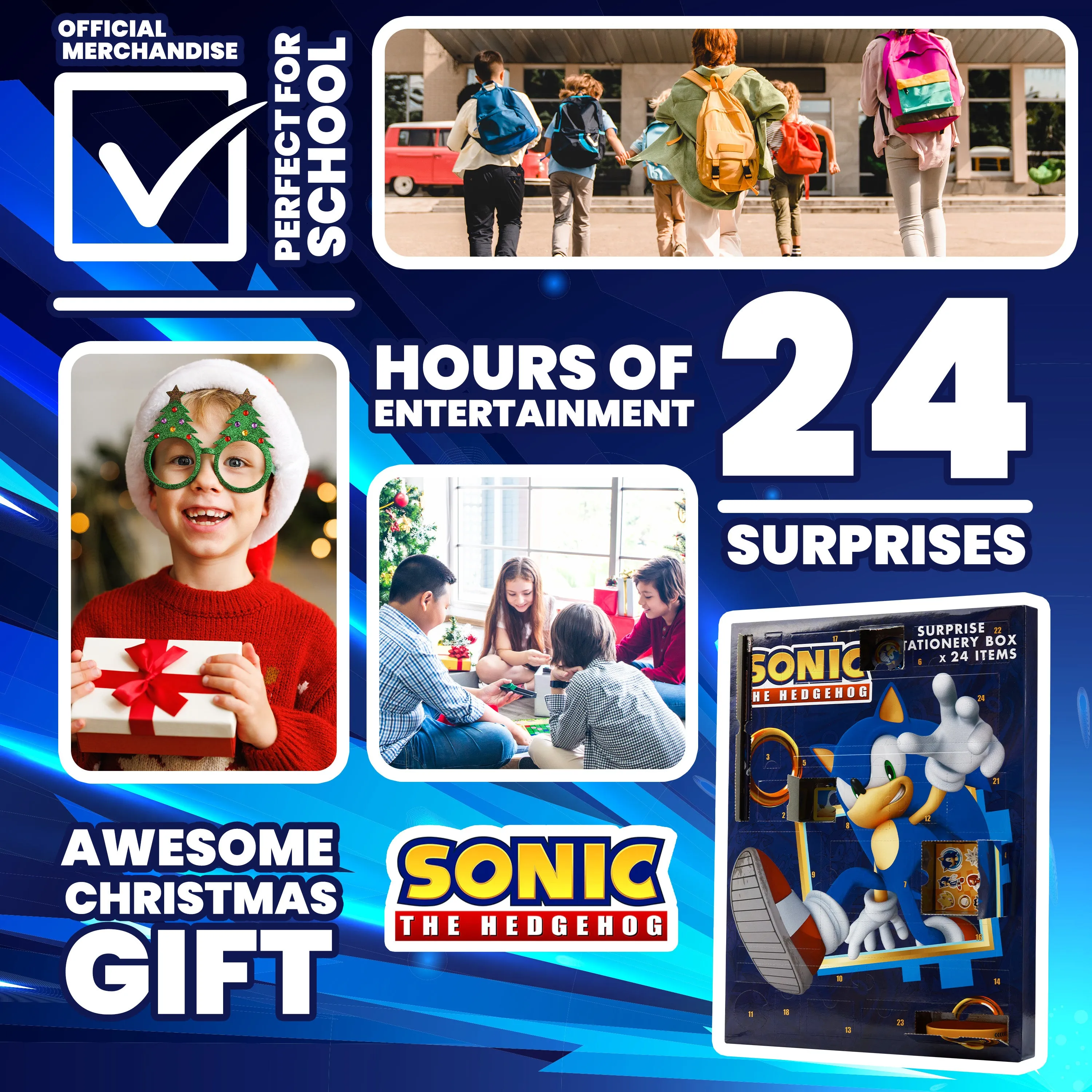 Sonic The Hedgehog Advent Calendar 2025 for Kids and Teenagers