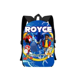 Sonic the Hedgehog Backpack - Customizable with Photo and Name