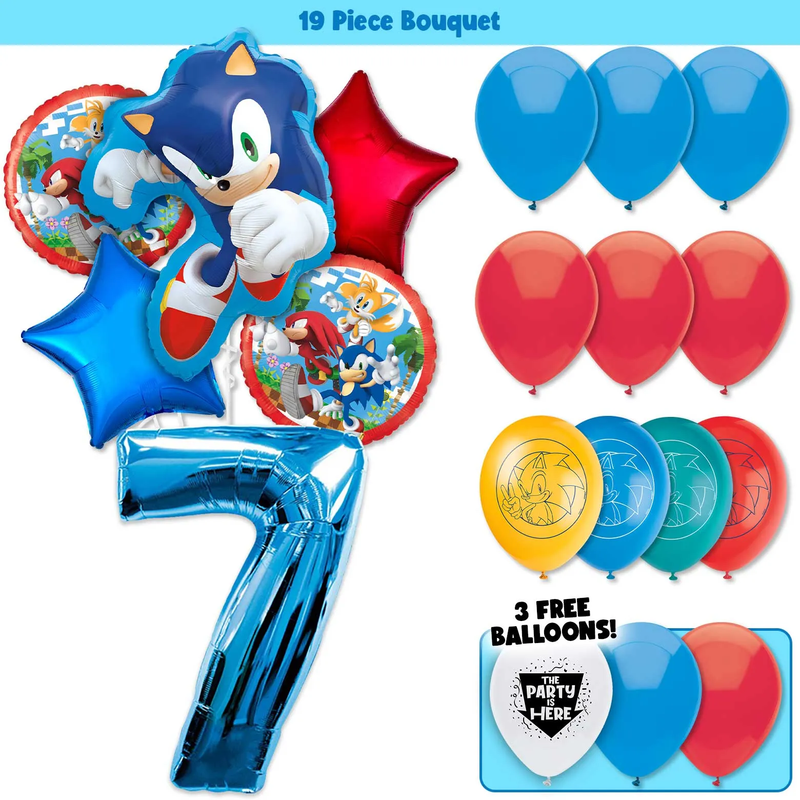 Sonic the Hedgehog Deluxe Balloon Bouquet Kit