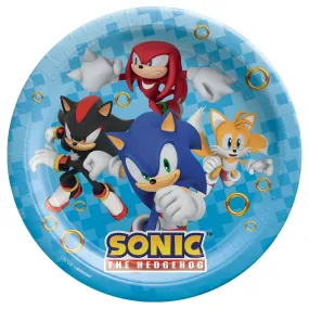 Sonic the Hedgehog Dinner Paper Plates, 9 in, 8 Count