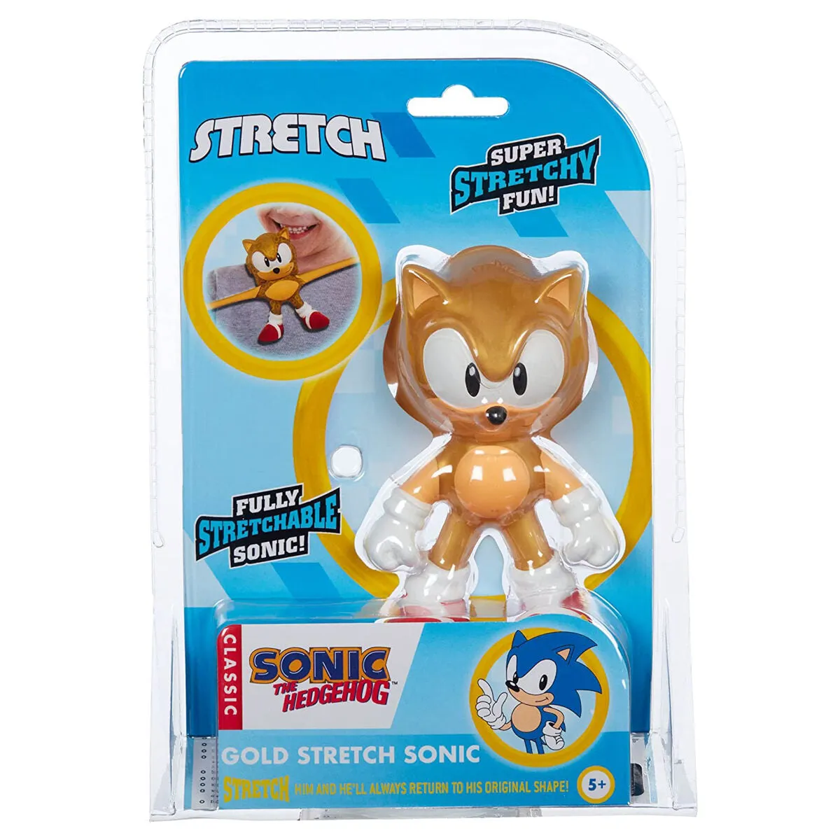 Sonic the Hedgehog Gold Stretch Sonic Figure