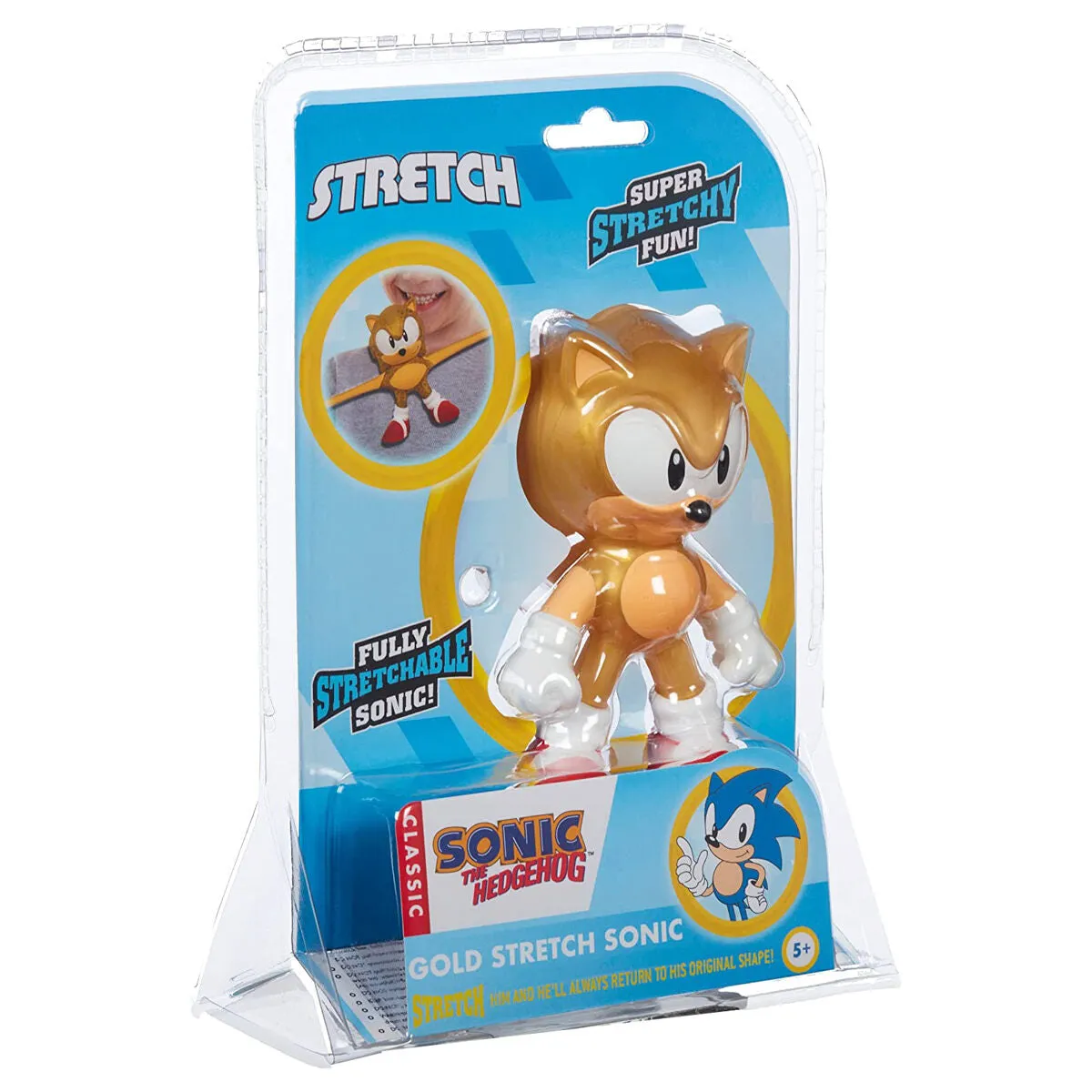 Sonic the Hedgehog Gold Stretch Sonic Figure