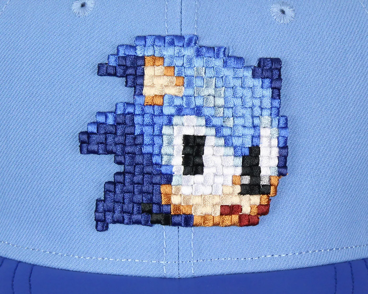 Sonic The Hedgehog Hat - Sonic Pixel Face Adjustable Snapback Hat Cap