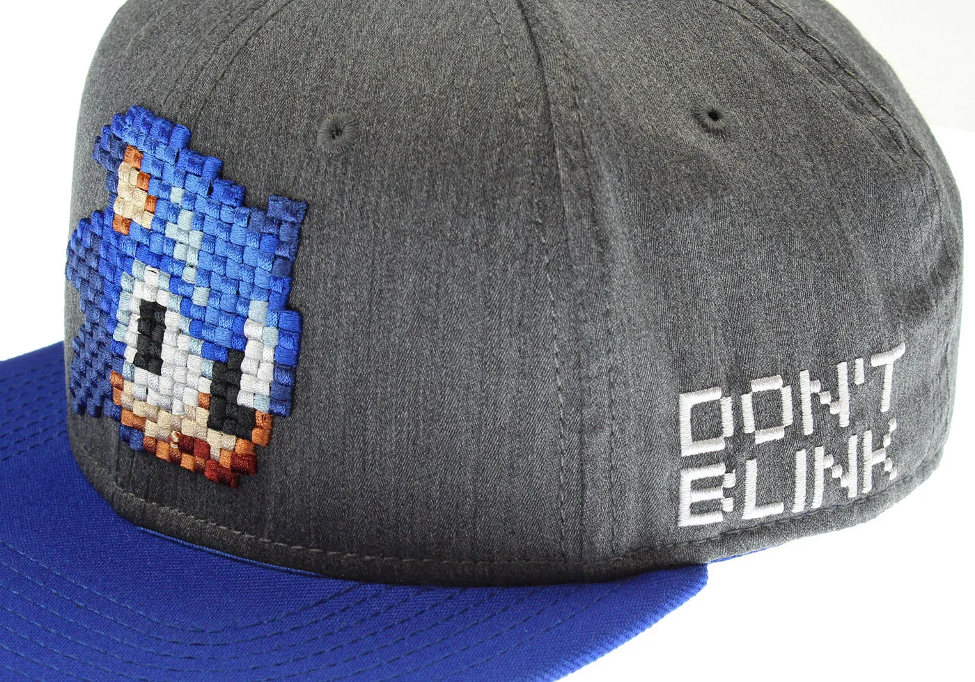 Sonic The Hedgehog Hat - Sonic Pixel Face Adjustable Snapback Hat Cap