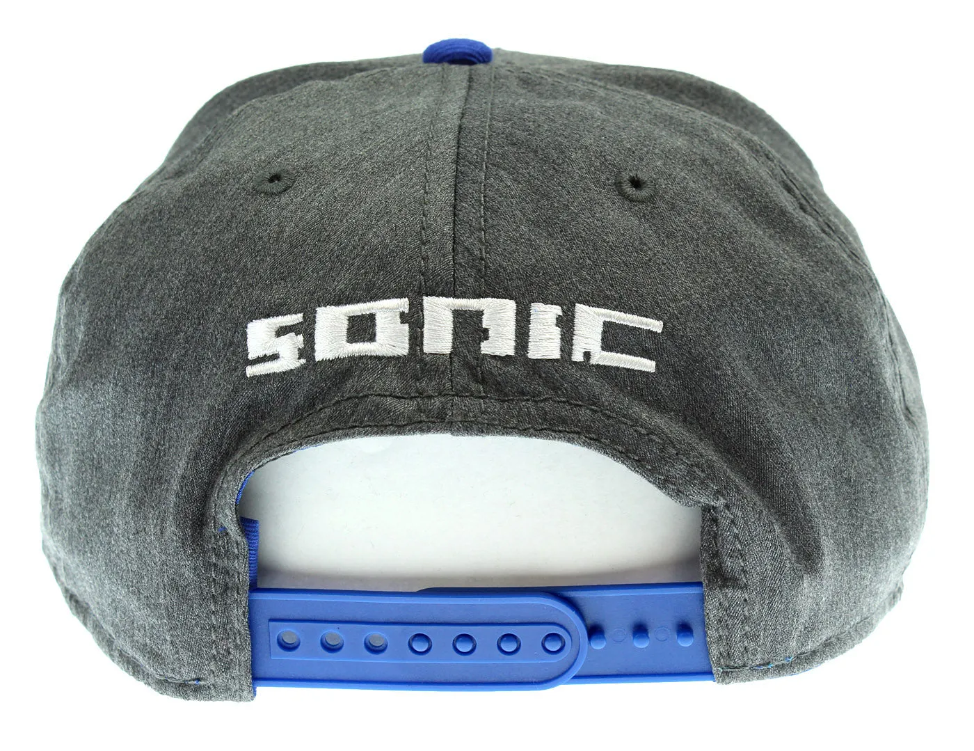 Sonic The Hedgehog Hat - Sonic Pixel Face Adjustable Snapback Hat Cap