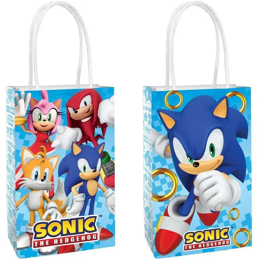 Sonic the Hedgehog Paper Party Bags - 8 Pkt