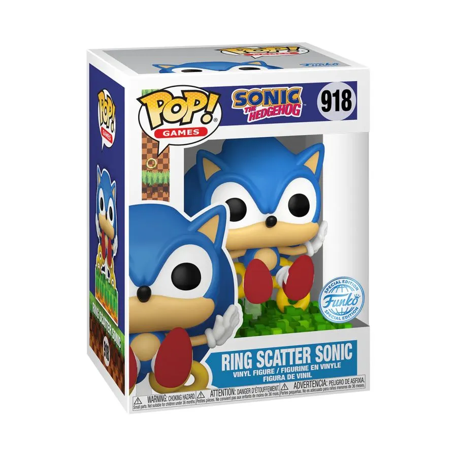 Sonic the Hedgehog - Ring Scatter Sonic US Exclusive Pop! Vinyl [RS]