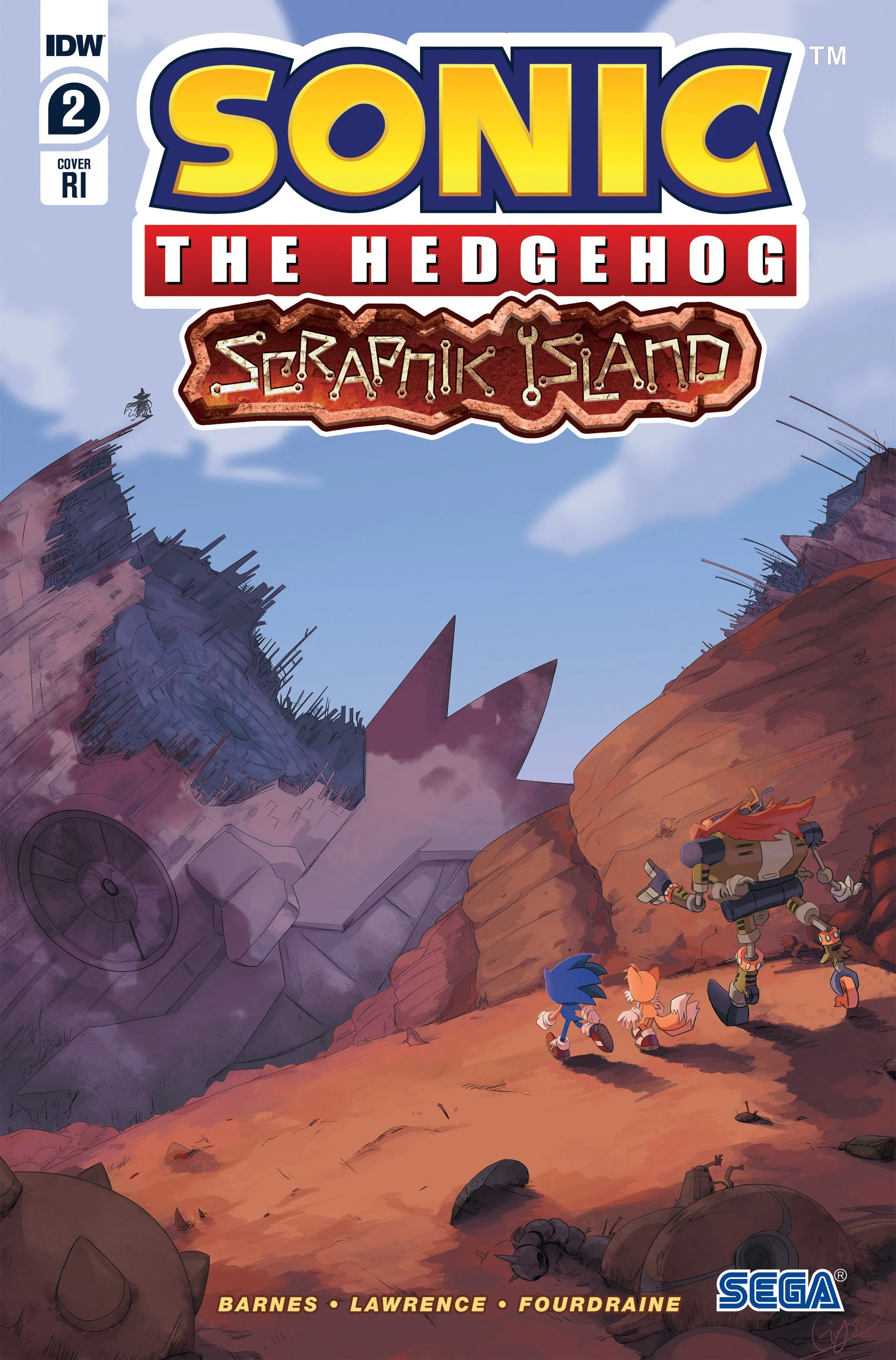 Sonic the Hedgehog: Scrapnik Island #2 Variant RI (10) (Dutreix)