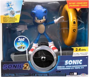 Sonic the Hedgehog Sonic 2 Movie Remote Control Car - Sonic Speed RC Vehicle