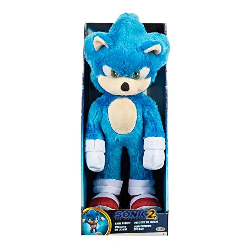 Sonic The Hedgehog Sonic Movie 13" Plush 5.6 x 5.4 x 14 inches