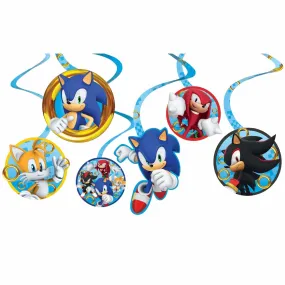 Sonic the Hedgehog Swirl Decorations, 12 Count