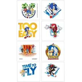 Sonic the Hedgehog Tattoos - 8 Pkt