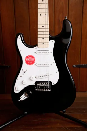 Squier Sonic Stratocaster Left Handed Black Electric Guitar