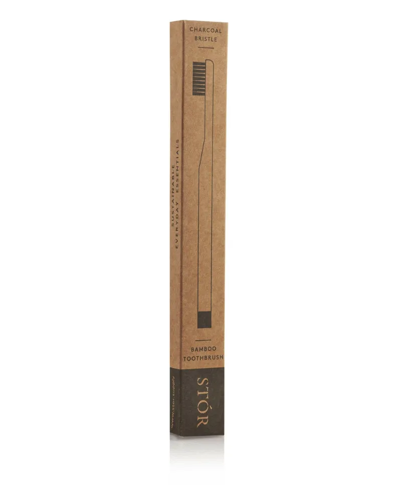 STÓR Charcoal Bristle Bamboo Toothbrush