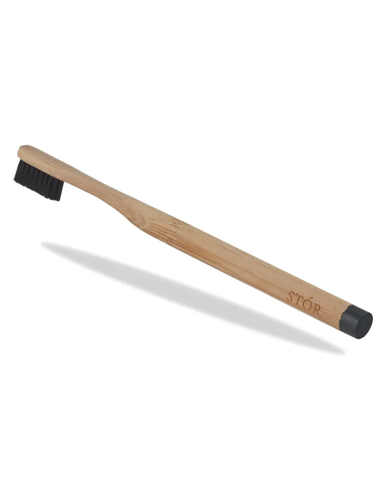 STÓR Charcoal Bristle Bamboo Toothbrush