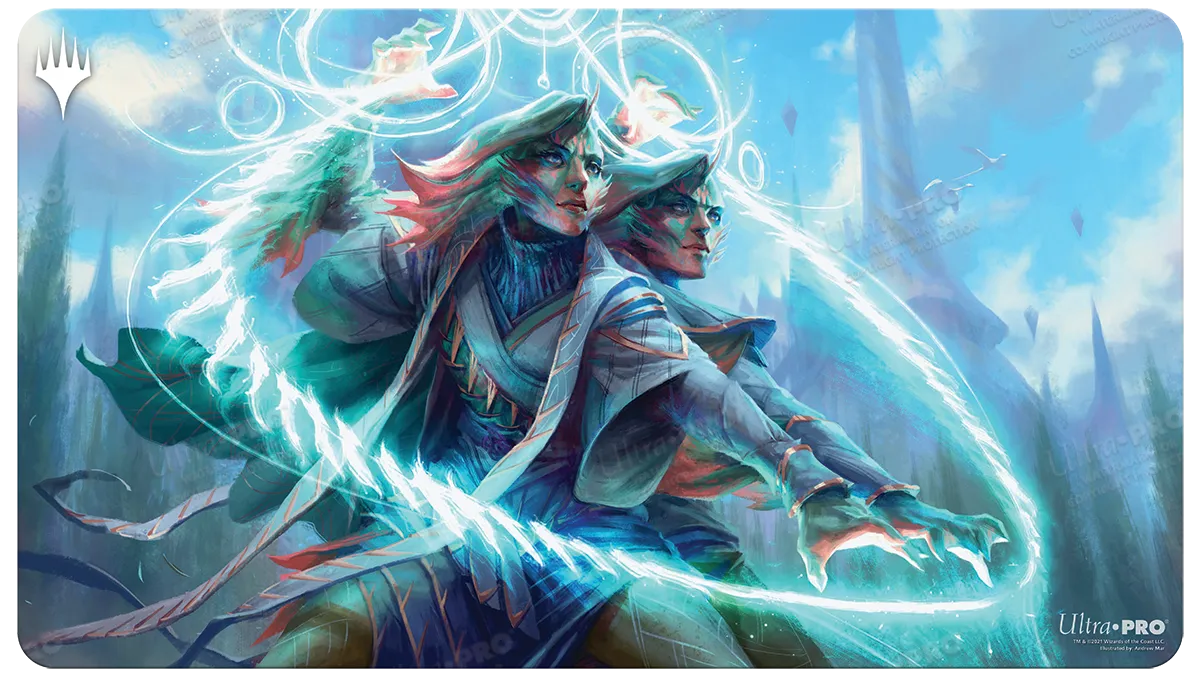 Strixhaven Adrix and Nev, Twincasters Standard Gaming Playmat for Magic: The Gathering