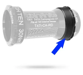 T47 Drive Side Delrin Stabilizing Ring (for ALL BBInfinite T47 systems and variants)