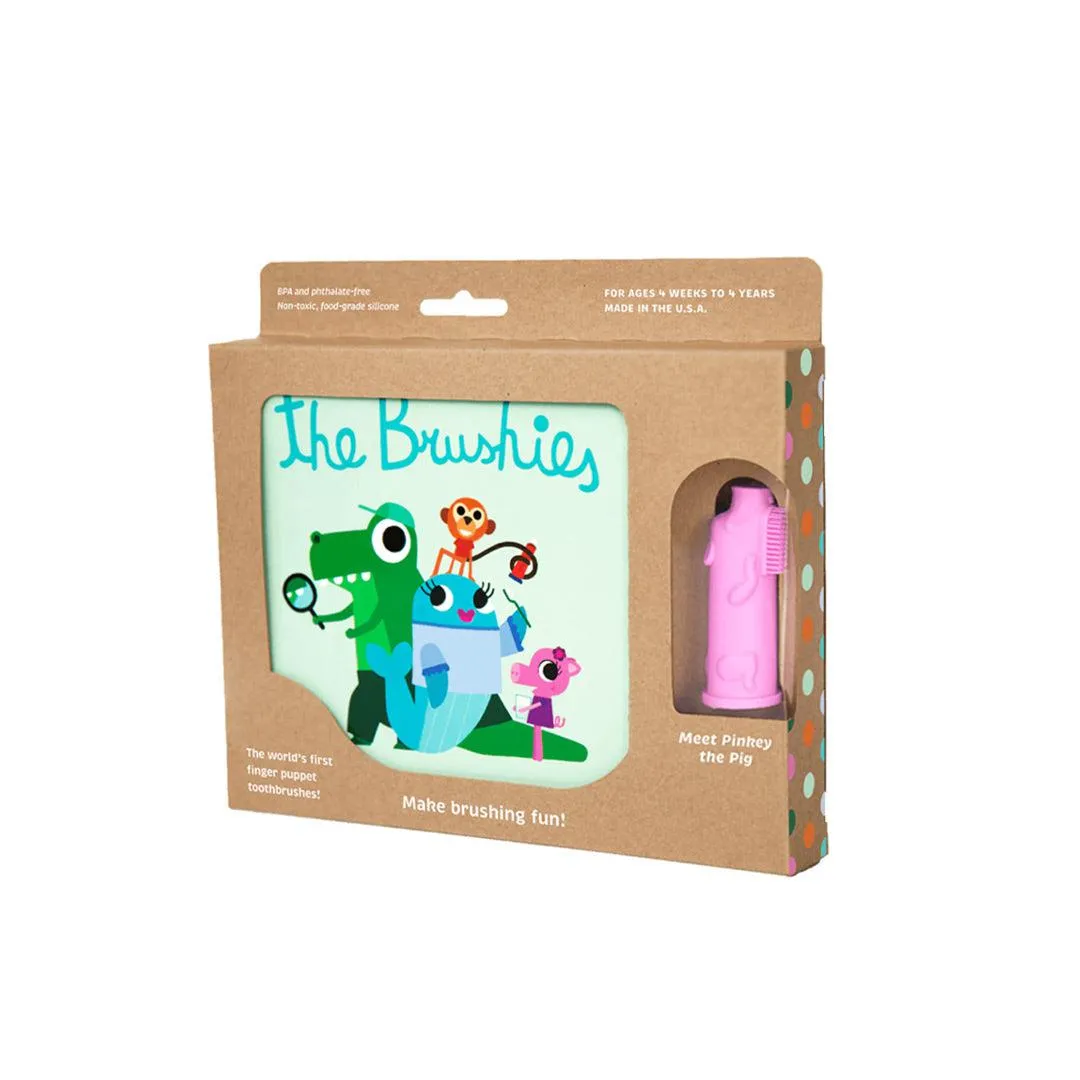 The Brushies - Brushie Toothbrush   Book Set - Pinkey