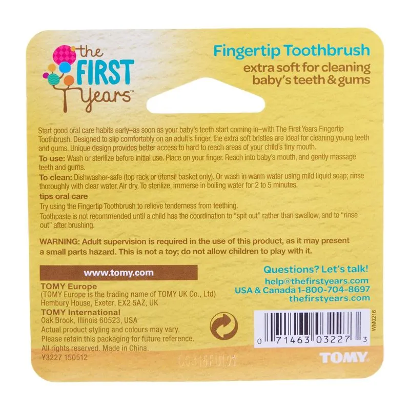 The First Years Fingertip Toothbrush