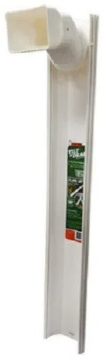 Thermwell GWS3W White Adjustable 6 Foot Flip Up Extendable Downspout Extender - Quantity of 3