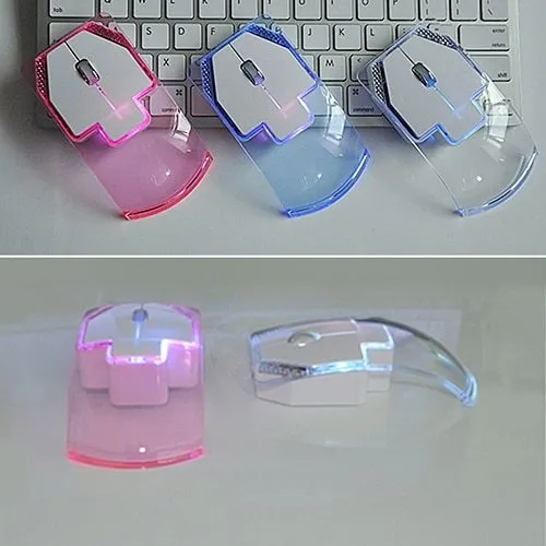 Thin Mouse Creative Ultra-thin Mouse for PC Laptop transparent