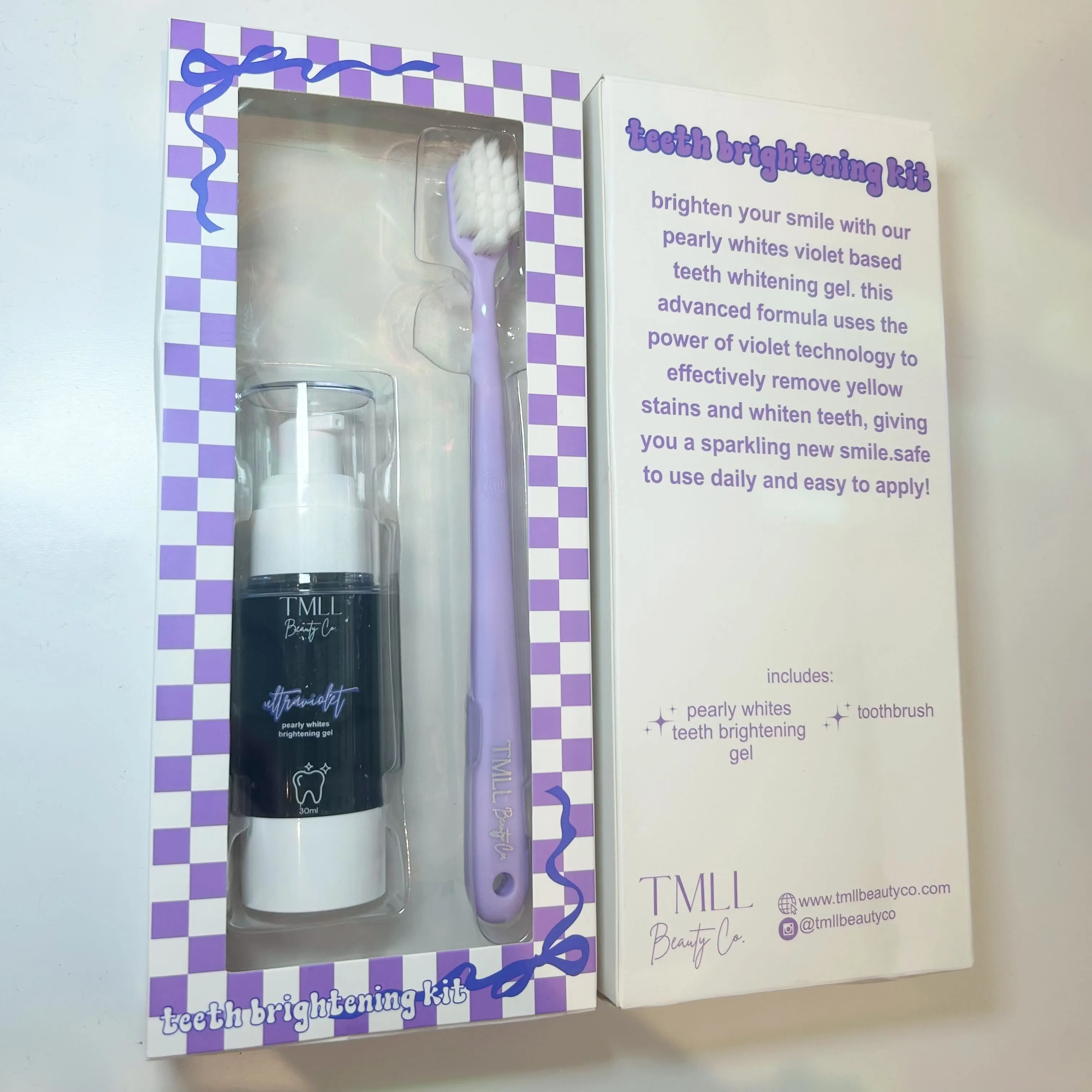 TMLL Teeth Brightening Gel & Toothbrush Kit