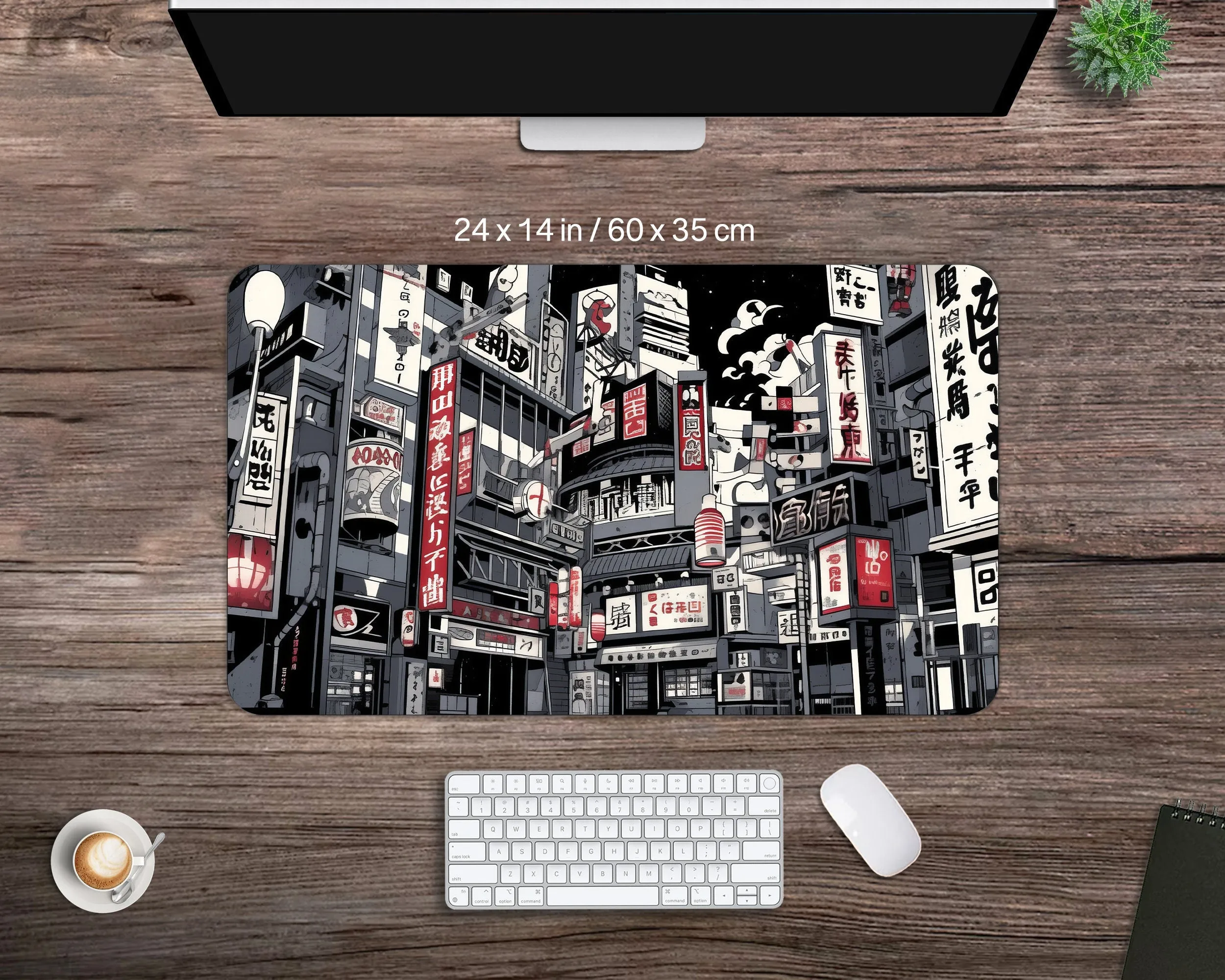 Tokyo District - Tokyo Japan mousepad - Gamer Aesthetic Mouse pad - Versatile Desk Mat - High-quality, Multipurpose - Gaming Desk Mat