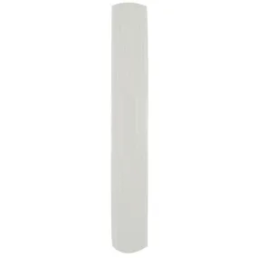 Toothbrush Holder: Round White - plastic