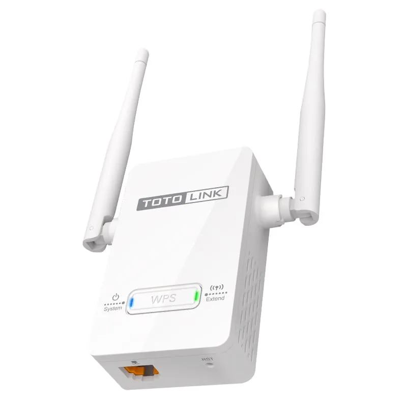 Totolink Ex200 300Mb 2.4G 1 X Lan/2 X Antenna Plug Mounted Range Extender