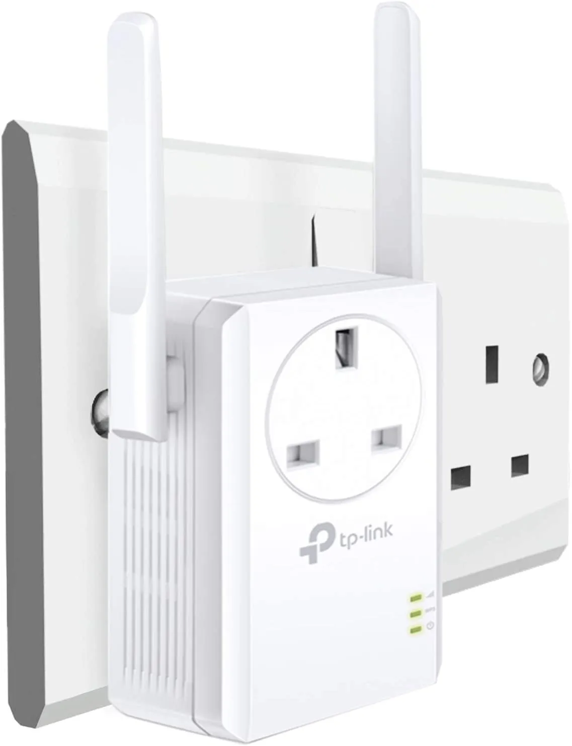 TP-LINK (TL-WA860RE) 300Mbps Wall-Plug Wifi Range Extender, AC Passthrough, 1 LAN