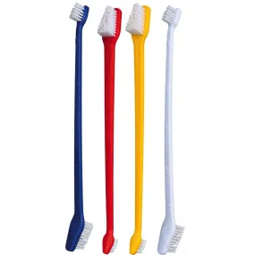 Trixie | Dog & Cat Toothbrush | Double Headed Long Brush - Pack of 4