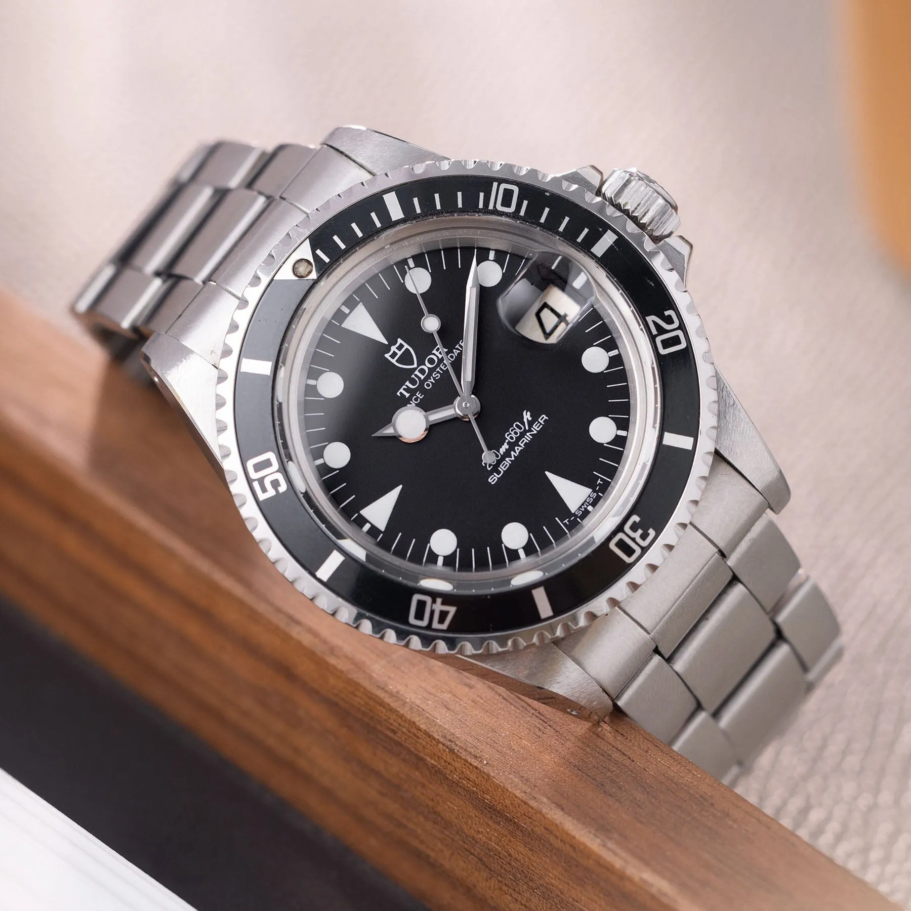 Tudor Submariner ref 76100 Lollipop Hour Hand with Black Dial