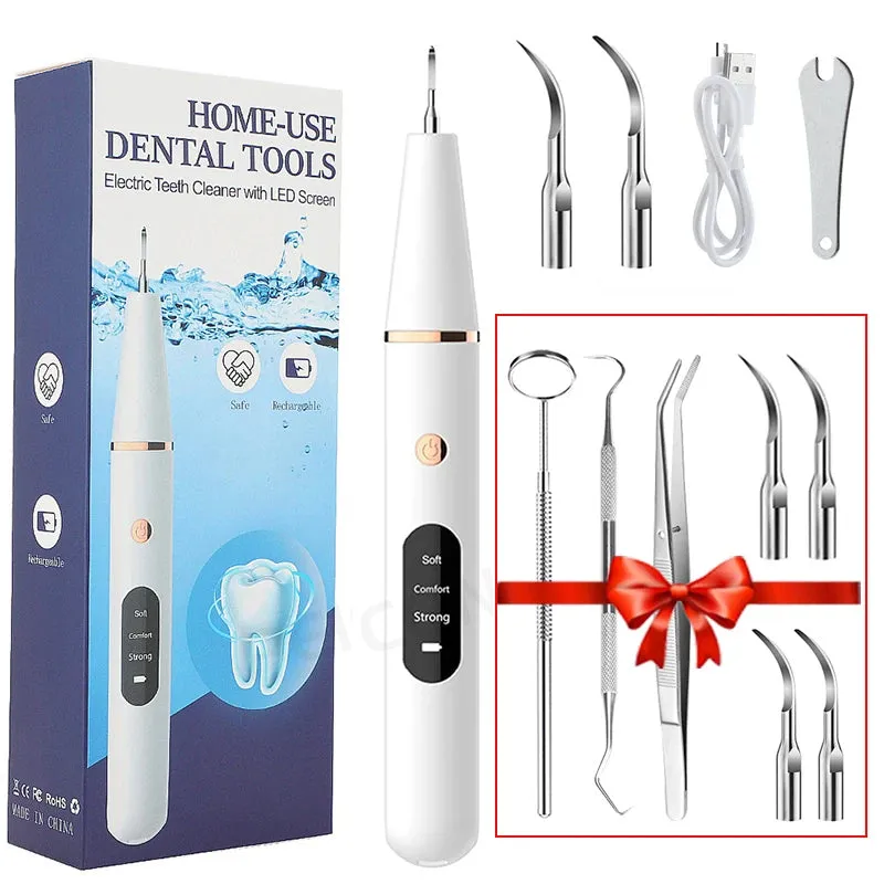 Ultrasonic Dental Teeth Plaque Remover & Cleaner