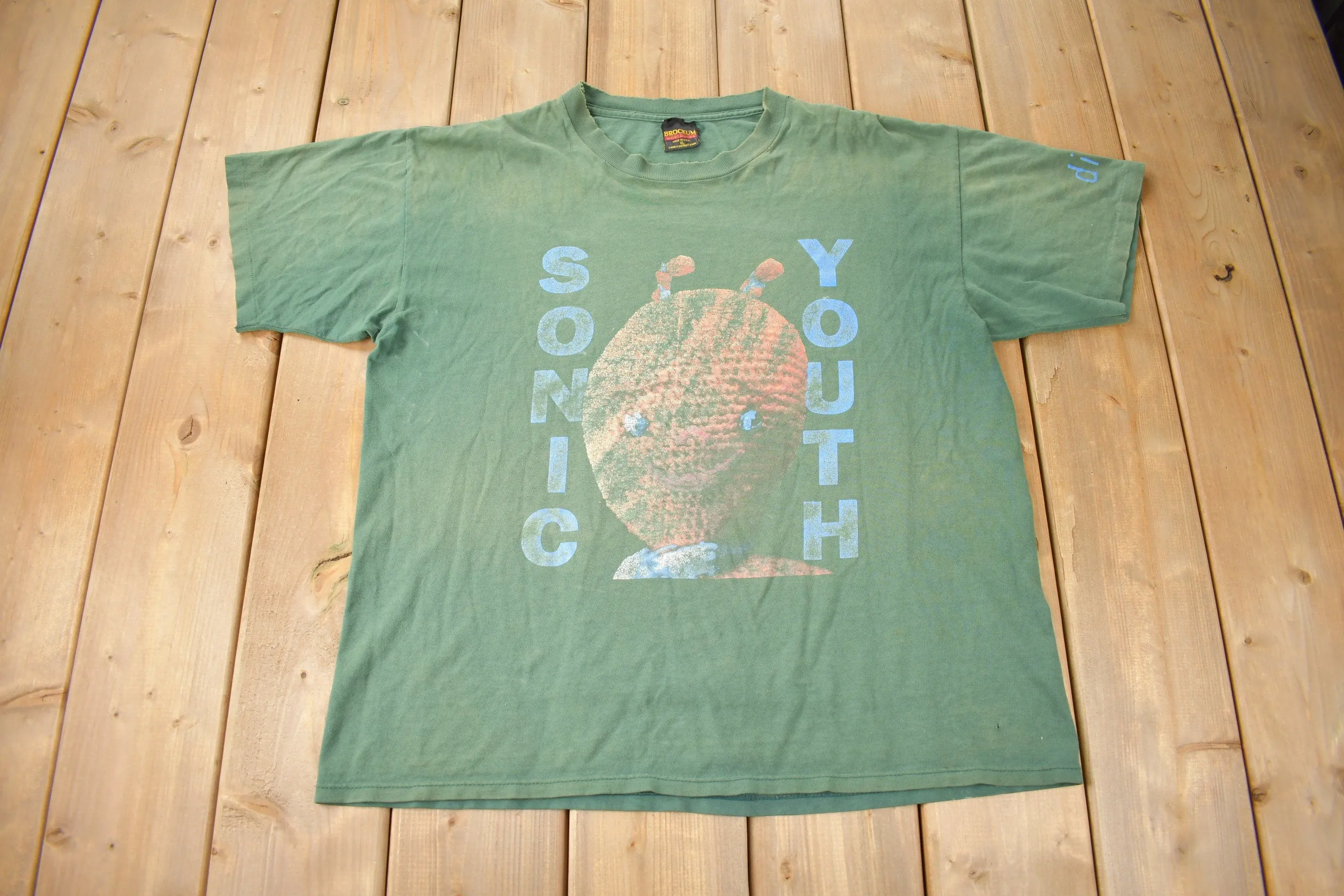 Vintage 1992 Sonic Youth Dirty Single Stitch Graphic Brockum Band T Shirt Made in USA Size XL