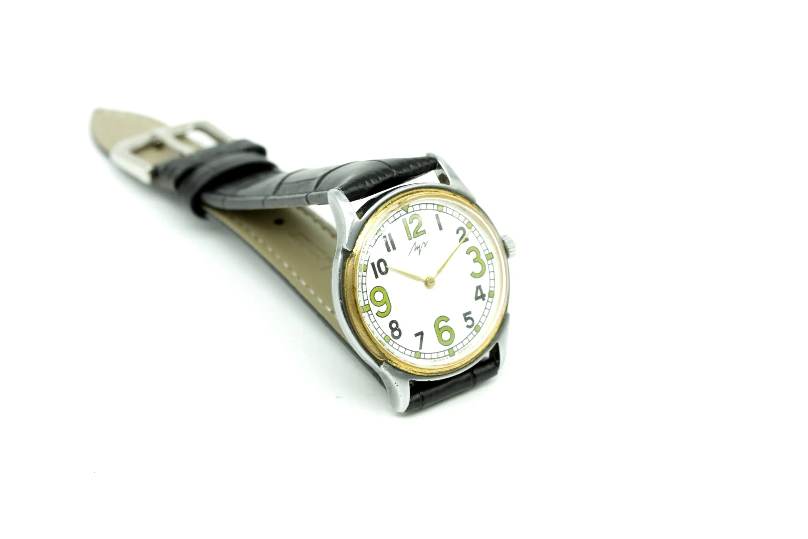 Vintage Soviet Dress Watch Luch USSR CCCP Unisex, just classic wristwatch, Arabic numerals