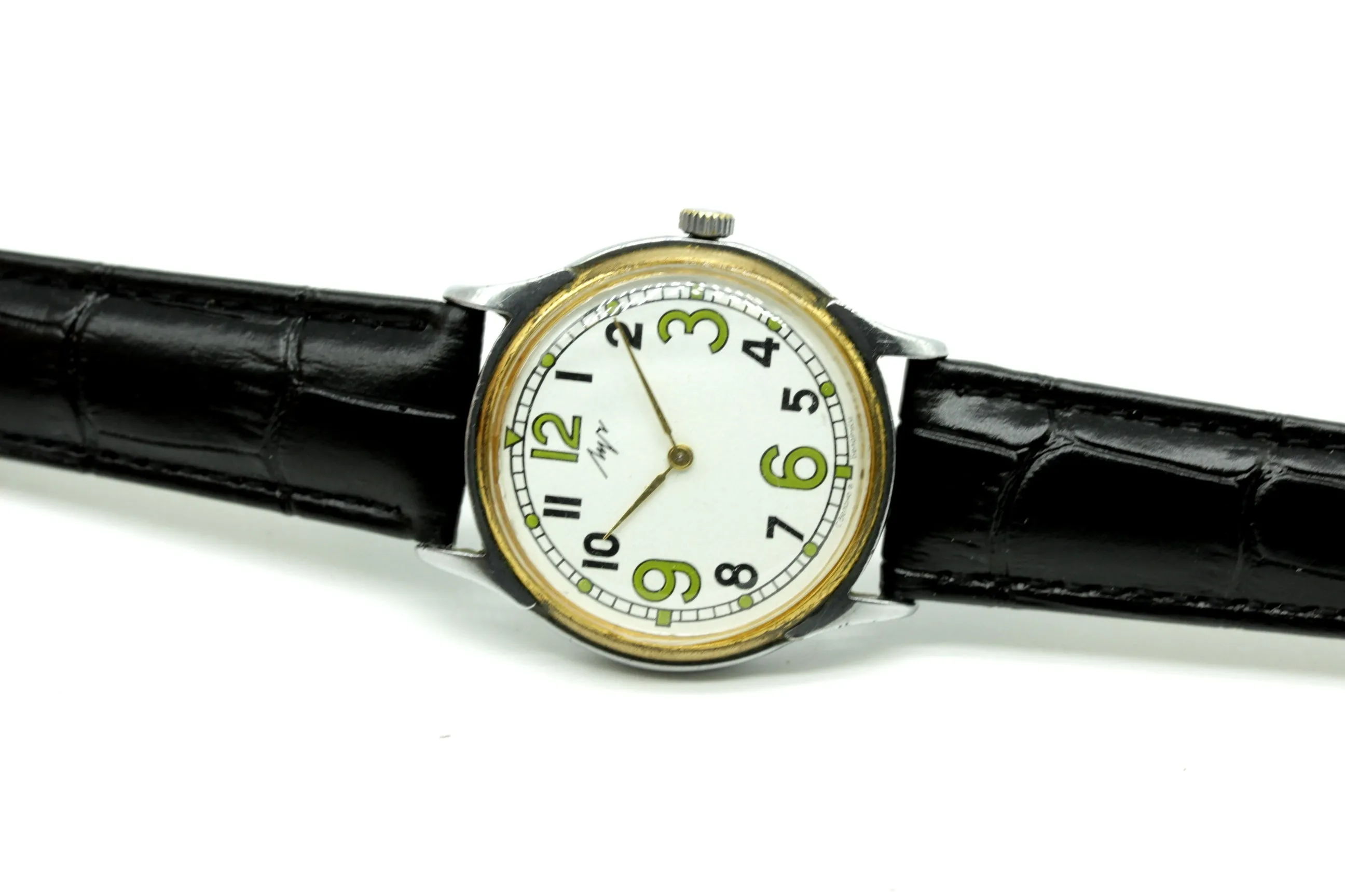 Vintage Soviet Dress Watch Luch USSR CCCP Unisex, just classic wristwatch, Arabic numerals