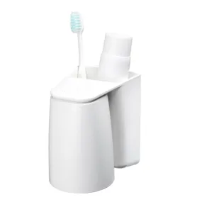 Wall Mounted Toothbrush Holder with Cup