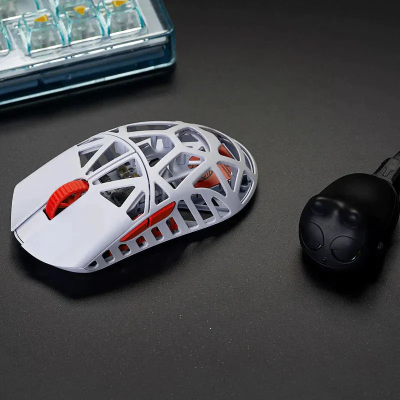 WLmouse Beast X Mini Magnesium Wireless Gaming Mouse - White/Yellow