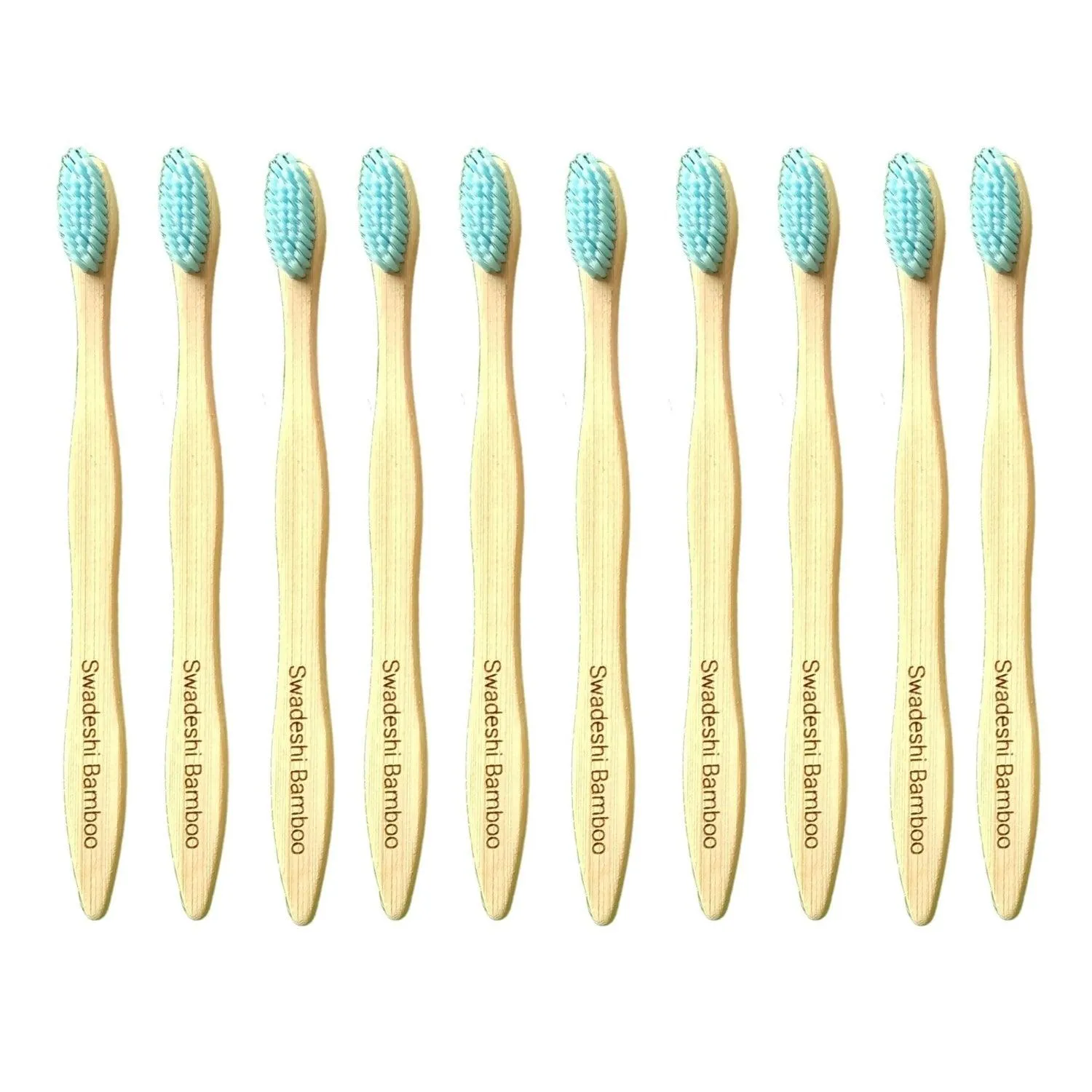 Wooden Bamboo Toothbrush | Pack of 10 | Ultra-Soft Bristles | BPA Free | Biodegradable and Compostable